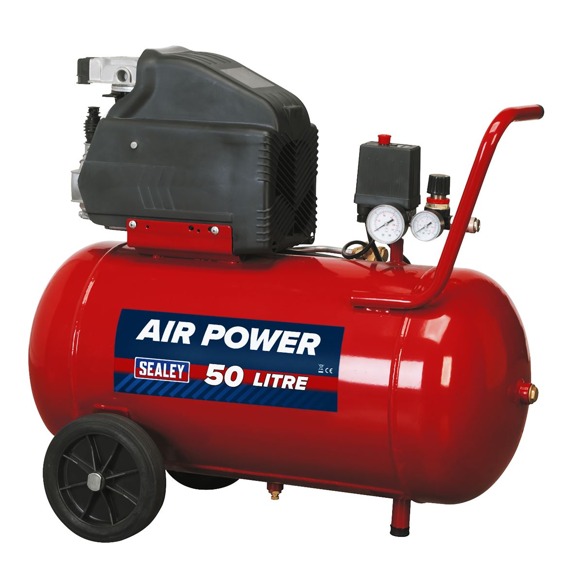 Sealey SA5020 Air Compressor 50L Direct Drive 2hp Sealey