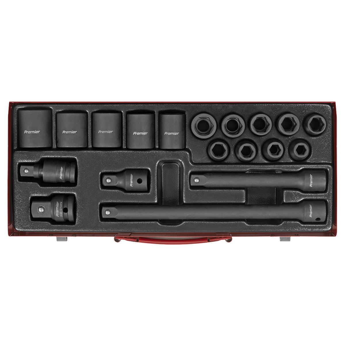 Sealey AK5619M Impact Socket Set 19pc 1/2"Sq Drive Metric Sealey