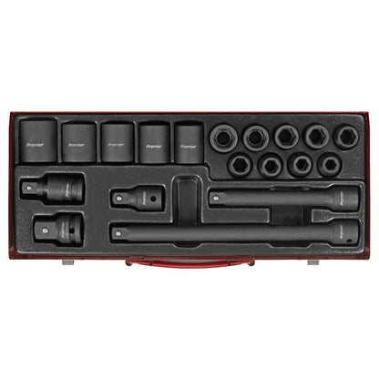 Sealey AK5619M Impact Socket Set 19pc 1/2"Sq Drive Metric Sealey