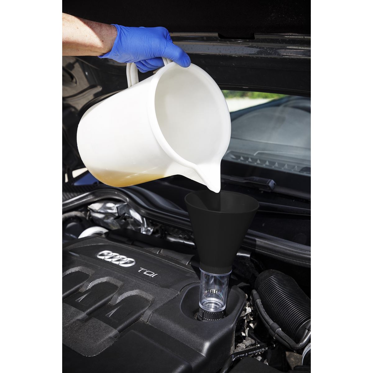 Sealey VS7105 Engine Oil Funnel Set 5pc - Audi Seat Skoda Volkswagen Sealey