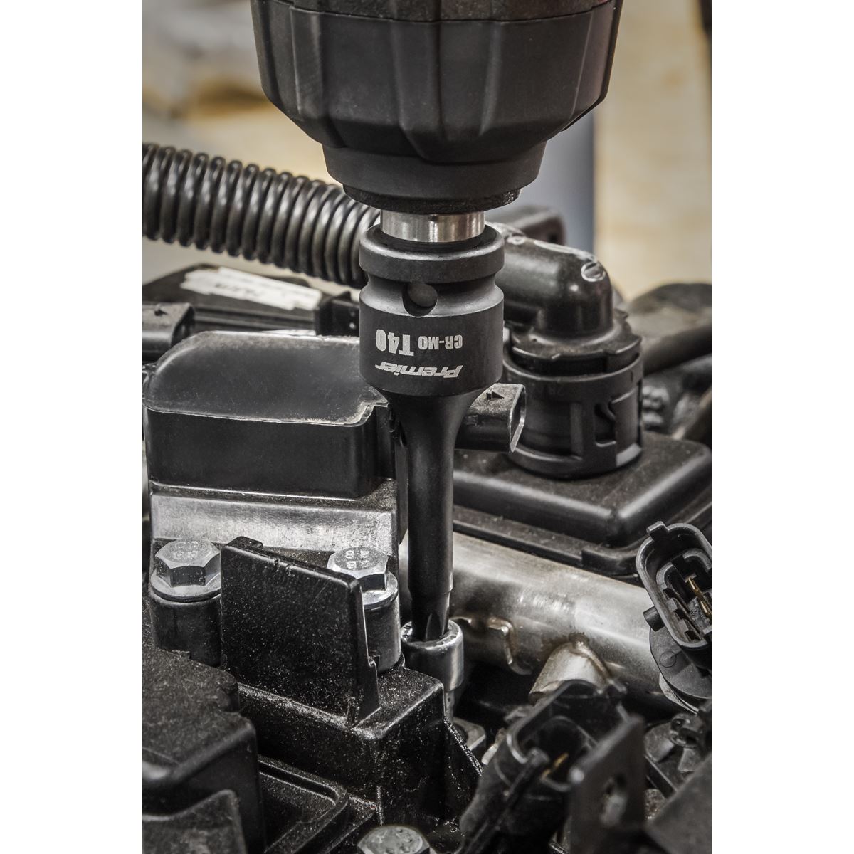 Sealey AK56000 Impact Socket Bit Set 1/2"Sq Drive 24pc Hex/TRX-Star*/Spline Sealey