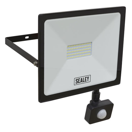 Sealey LED113PIR Extra-Slim Floodlight with PIR Sensor 50W SMD LED Sealey