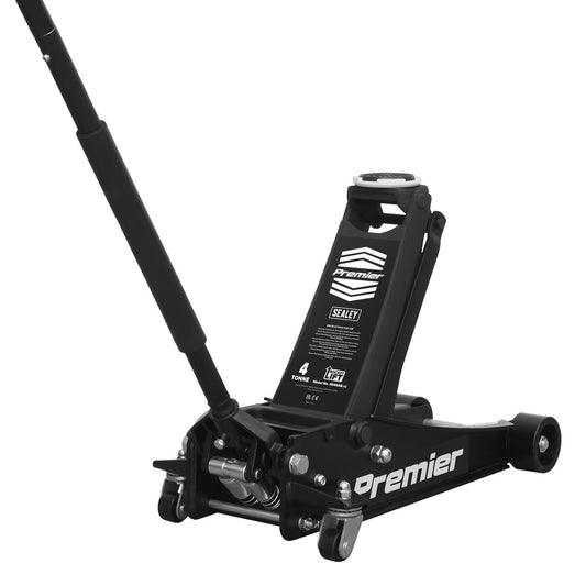 Sealey 4040AB Premier Low Profile Trolley Jack with Rocket Lift 4 Tonne - Black Sealey