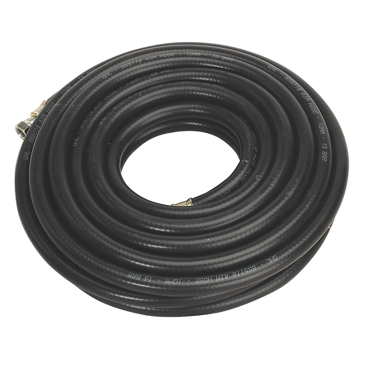 Sealey AH10RX/38 Air Hose 10m x Ø10mm with 1/4"BSP Unions Heavy-Duty Sealey