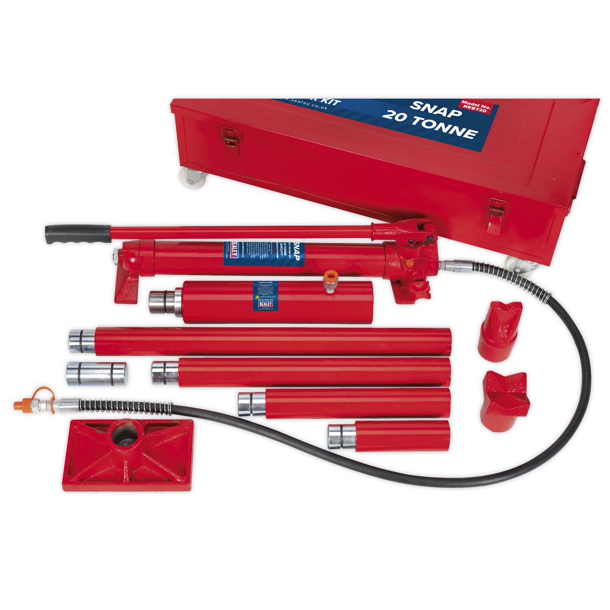 Sealey RE9720 Hydraulic Body Repair Kit 20 Tonne Snap Type Sealey