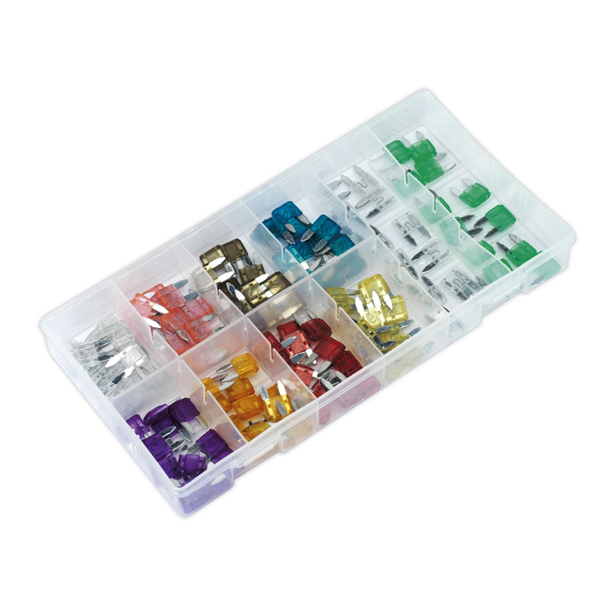 Sealey BCF100 Automotive MINI Blade Fuse Assortment 100pc Sealey