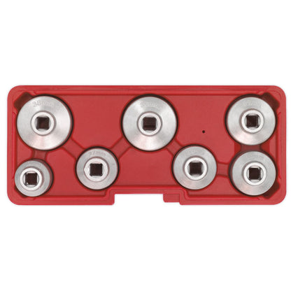 Sealey VS7008 Oil Filter Cap Wrench Set 7pc Sealey