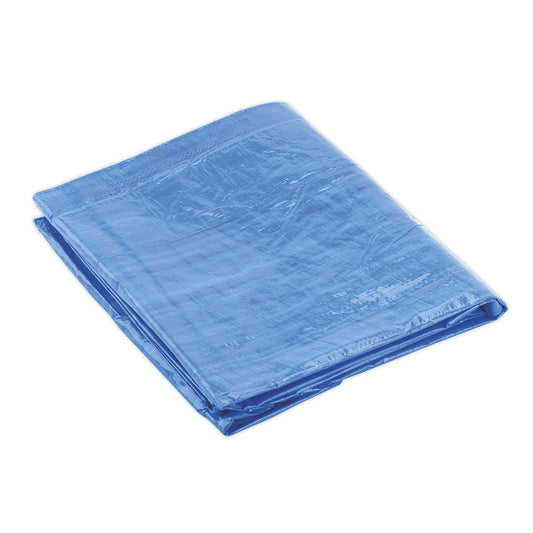 Sealey TARP1216 Tarpaulin 3.66 x 4.88m Blue Sealey