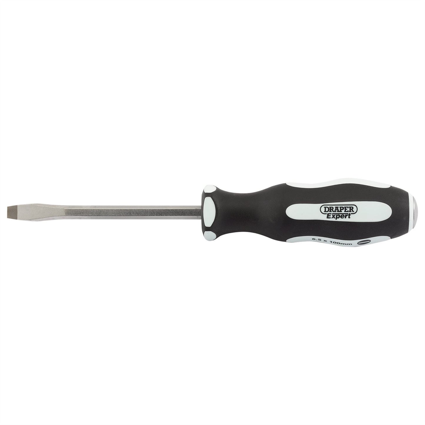 Draper 35181 Pound Thru' Plain Slot Soft Grip Screwdriver 6.5 x 100mm Draper