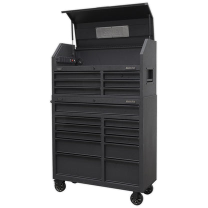 Sealey AP41BESTACK Tool Chest 17 Drawer Combination Soft Close Drawers with Power Strip Sealey