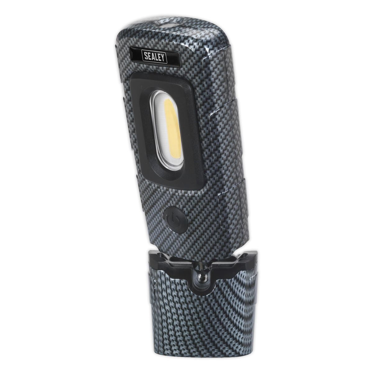 Sealey LED3601CF Rechargeable 360° Inspection Light 3W COB & 1W SMD LED Carbon Fibre Effect Sealey