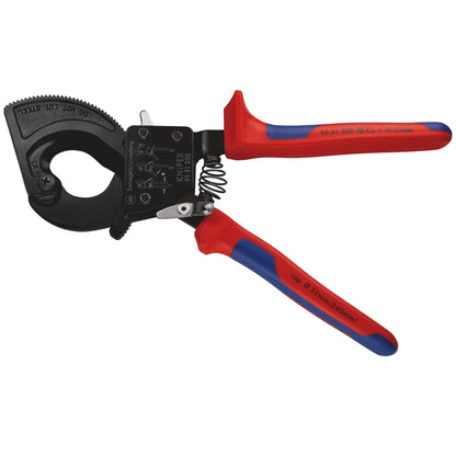 Knipex 18555 95 31 250 Ratchet Action Cable Cutter 250mm Knipex