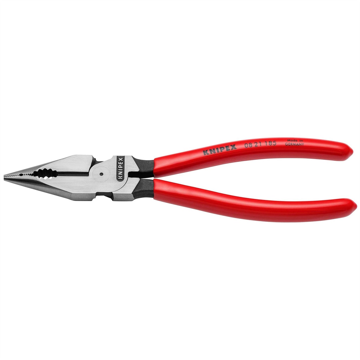 Knipex 13177 08 21 185 SB Needle-Nose Combination Pliers plastic coated black atramentized 185mm Draper
