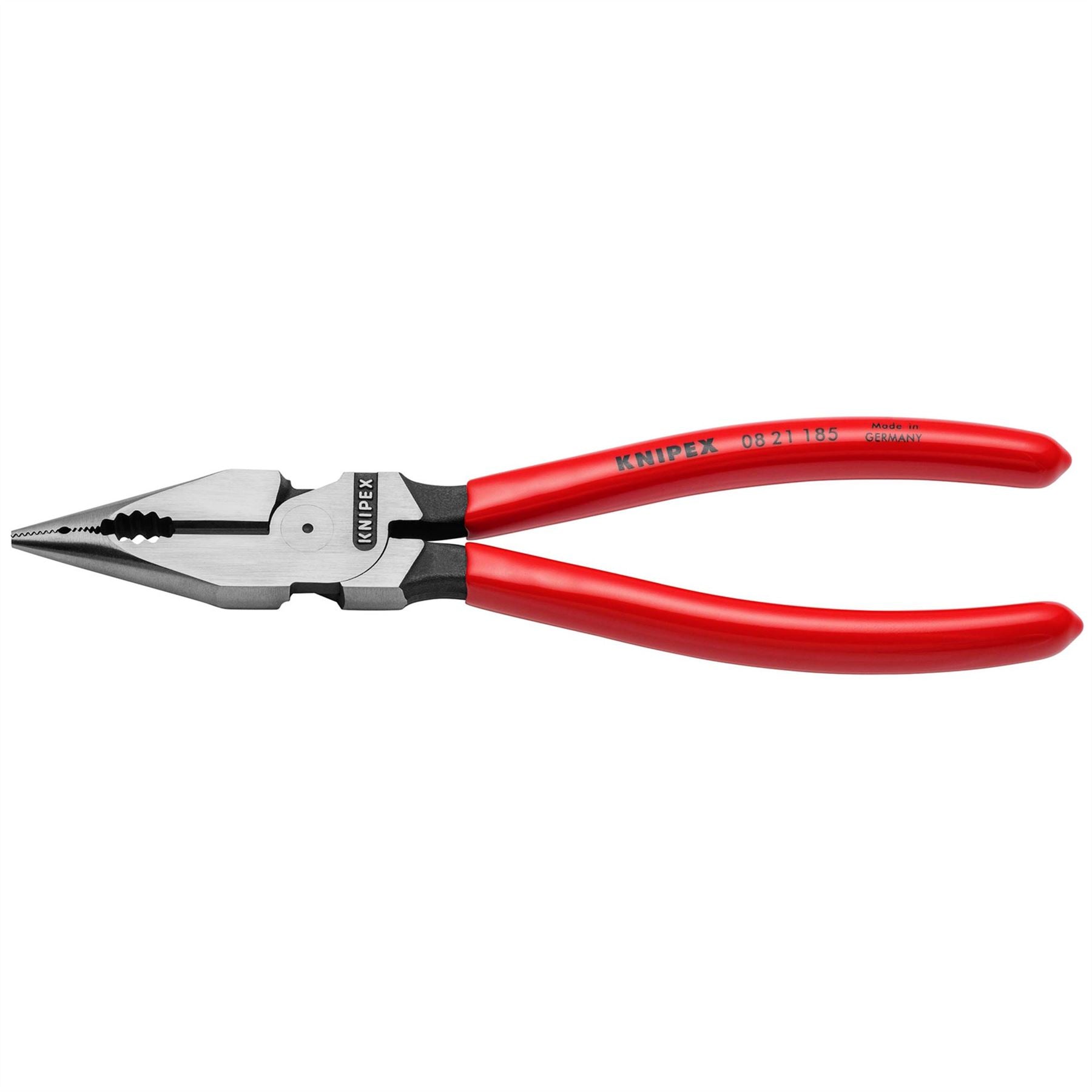 Knipex 13177 08 21 185 SB Needle-Nose Combination Pliers plastic coated black atramentized 185mm Draper