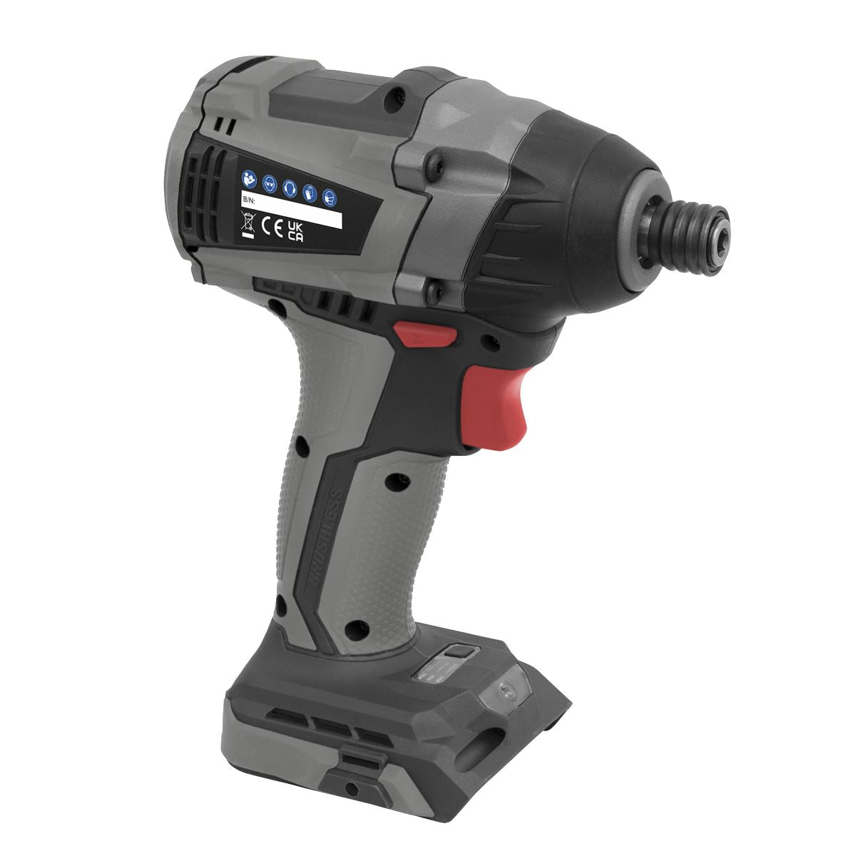 Sealey CP20VIDX Brushless Impact Driver 20V SV20 Series 1/4"Hex - Body Only Sealey