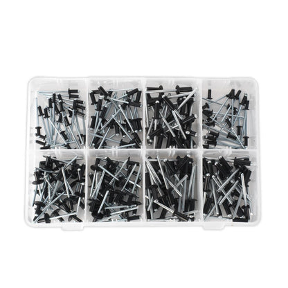 Sealey AB074BR Rivet Assortment 200pc Black Anodised Sealey