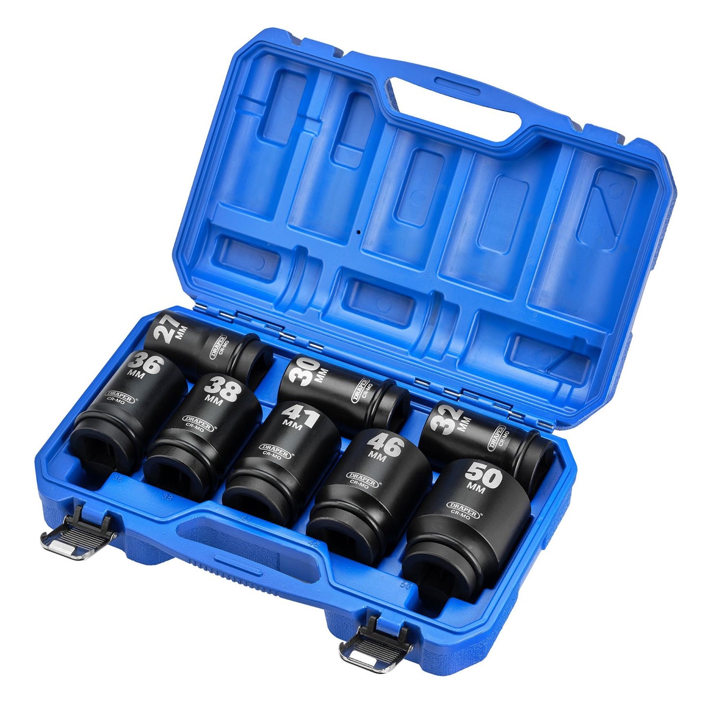 Draper 20210 HI-TORQ® Metric Deep Impact Socket Set 1" Sq. Dr. 8 Piece Draper