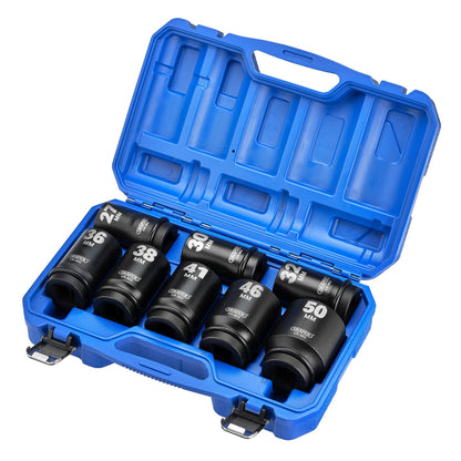 Draper 20210 HI-TORQ® Metric Deep Impact Socket Set 1" Sq. Dr. 8 Piece Draper
