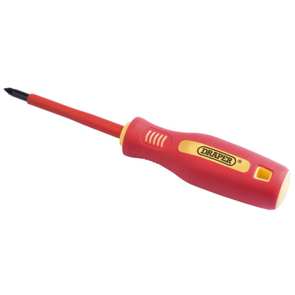 Draper 46533 Fully Insulated Soft Grip PZ TYPE Screwdriver No.1 x 80mm Draper
