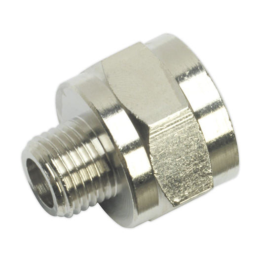 Sealey SA1/1412F Adaptor 1/4"BSPT Male to 1/2"BSP Female Sealey