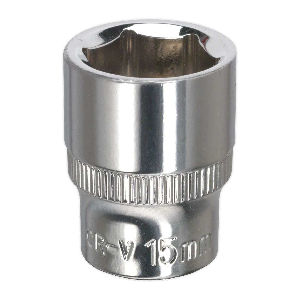 Sealey SP3815 WallDrive® Socket 15mm 3/8"Sq Drive Fully Polished Sealey