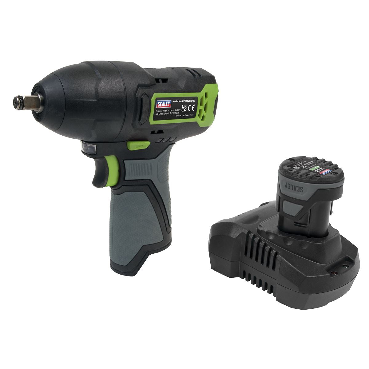Sealey CP108VCIWBO Cordless Impact Wrench 3/8"Sq Drive 10.8V SV10.8 Series - Body Only Sealey