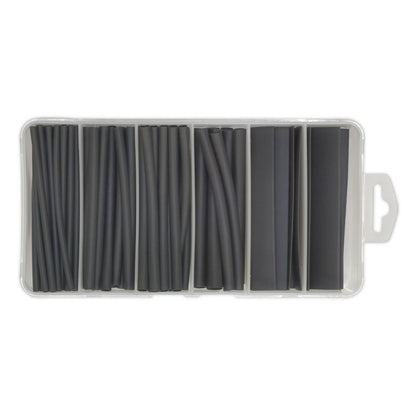 Sealey HST100B Heat Shrink Tubing Assortment 95pc 100mm Black Sealey