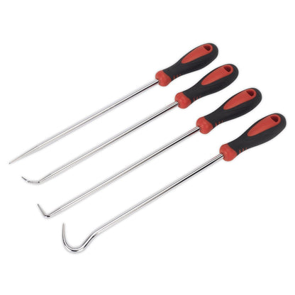 Sealey VS5210 Pick & Hook Set 4pc Extra-Long Sealey