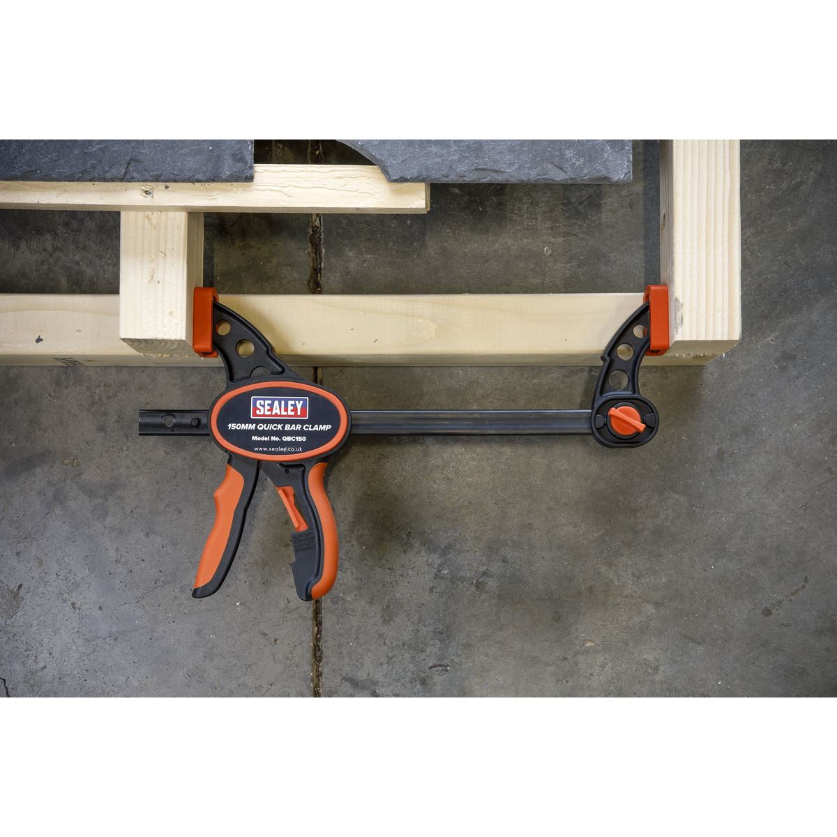 Sealey QBC1502 Quick Bar Clamp 150mm - 2pc Set Sealey