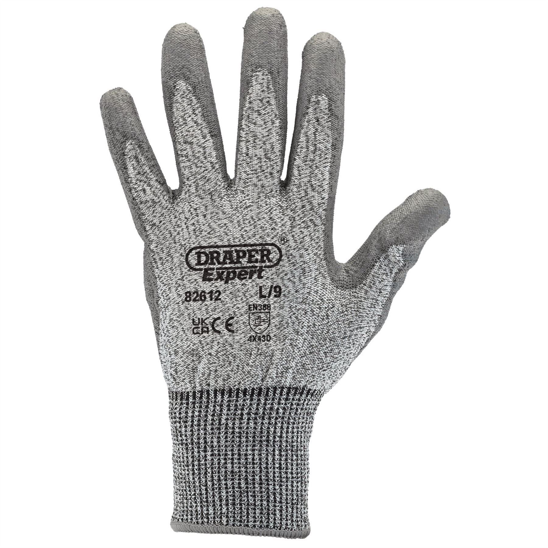 Draper 82612 Expert Level 5 Cut Resistant Gloves Large Draper