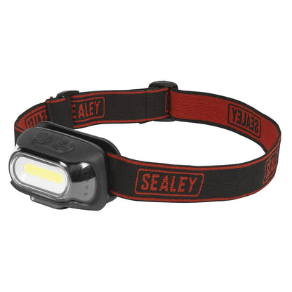 Sealey HT08R Rechargeable Head Torch with Auto-Sensor 8W COB LED Sealey