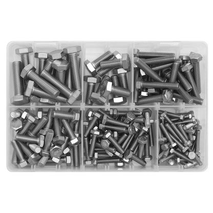 Sealey AB078SS Stainless Steel Setscrew Assortment 150pc M5-M10 Sealey