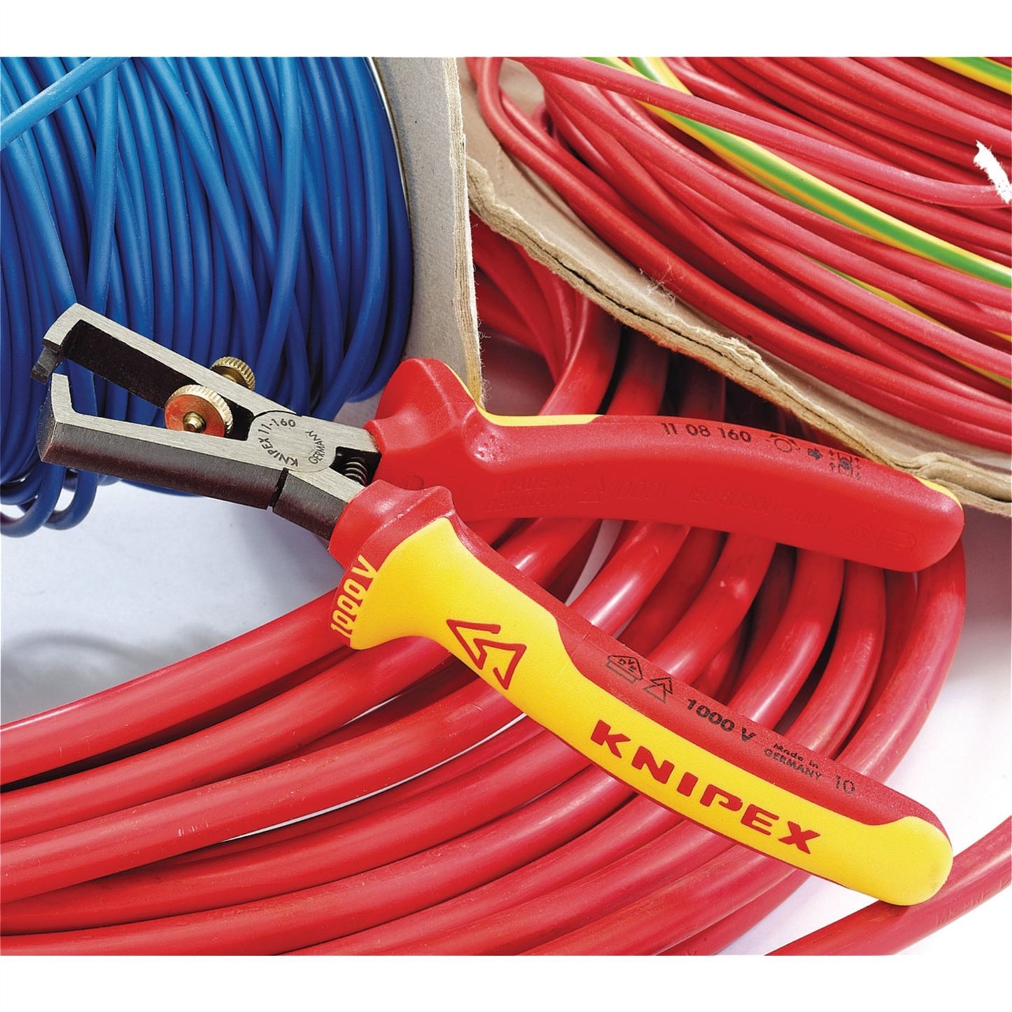 Knipex 31930 11 08 160UKSBE VDE Fully Insulated Wire Stripping Pliers 160mm Knipex