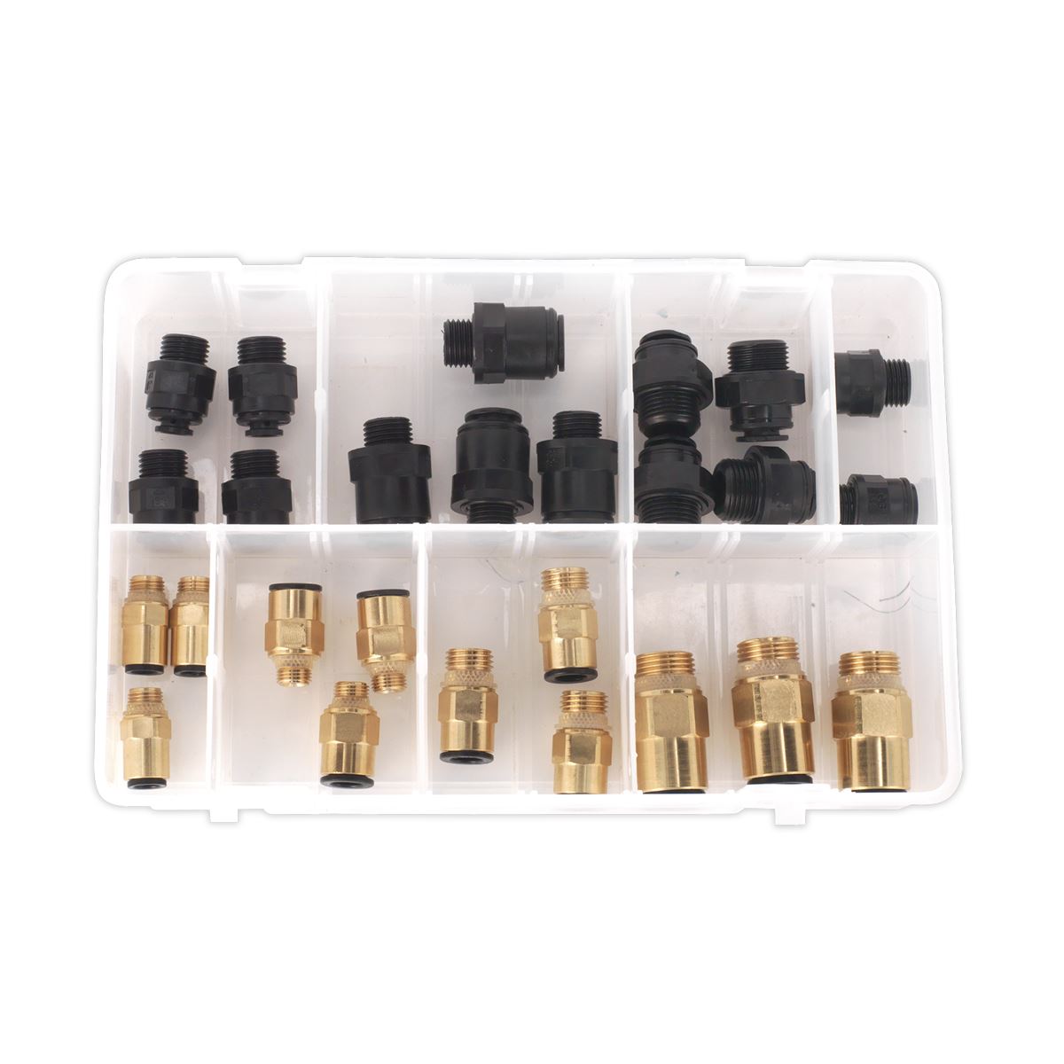 Sealey AB072JG Speedfit® Thread Adaptor Assortment 30pc Metric & Imperial Sealey
