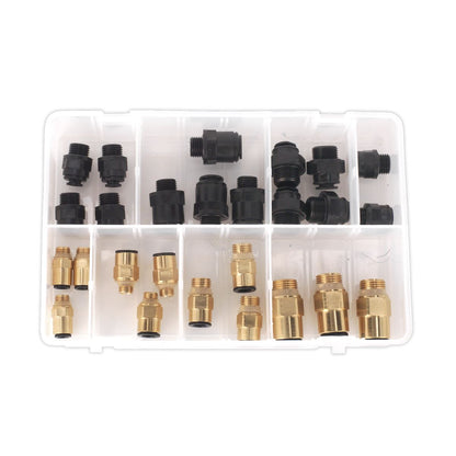 Sealey AB072JG Speedfit® Thread Adaptor Assortment 30pc Metric & Imperial Sealey
