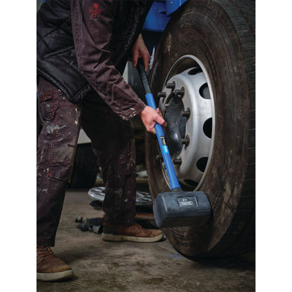 Draper 74318 Rubber Dead Blow Hammer with Fibreglass Shaft 3.6kg/8lb Draper