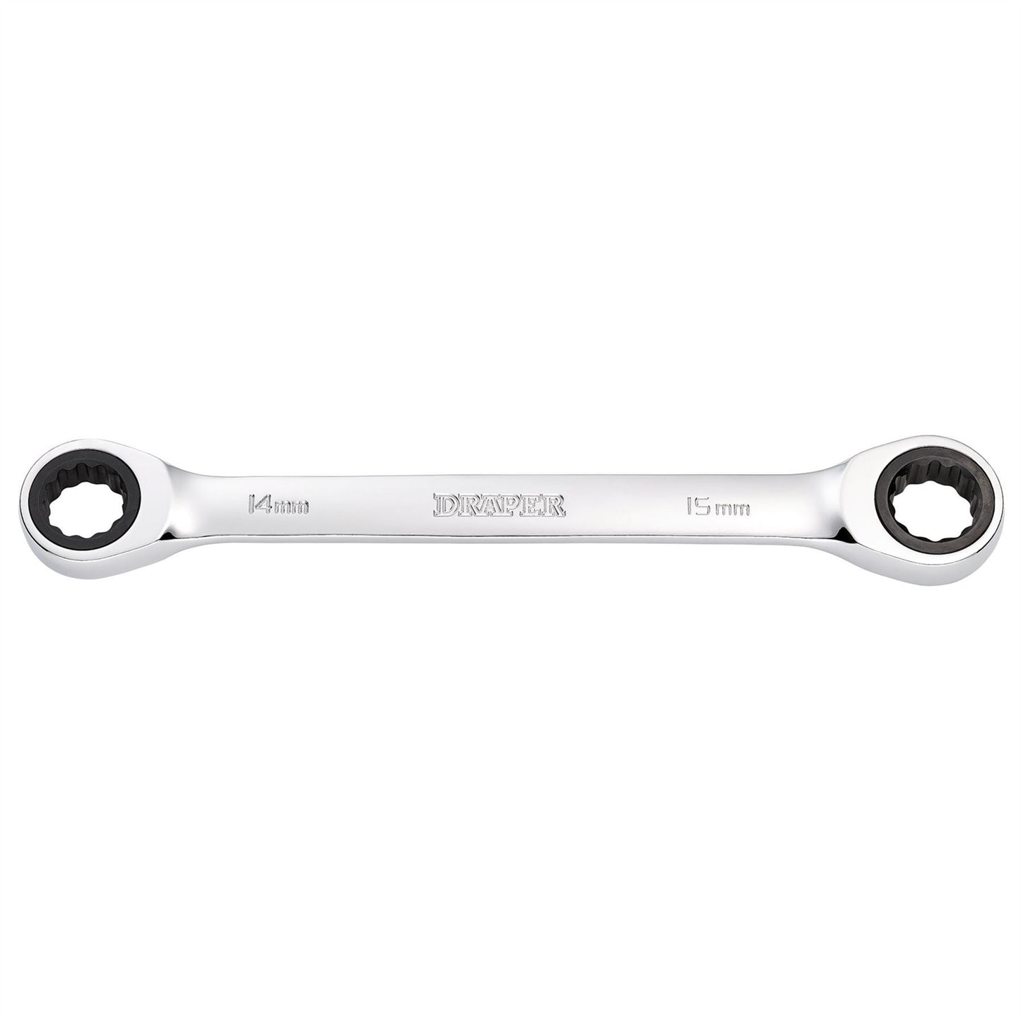 Draper 27738 HI-TORQ® Metric Double Ratchet Ring Spanner 14 x 15mm Draper