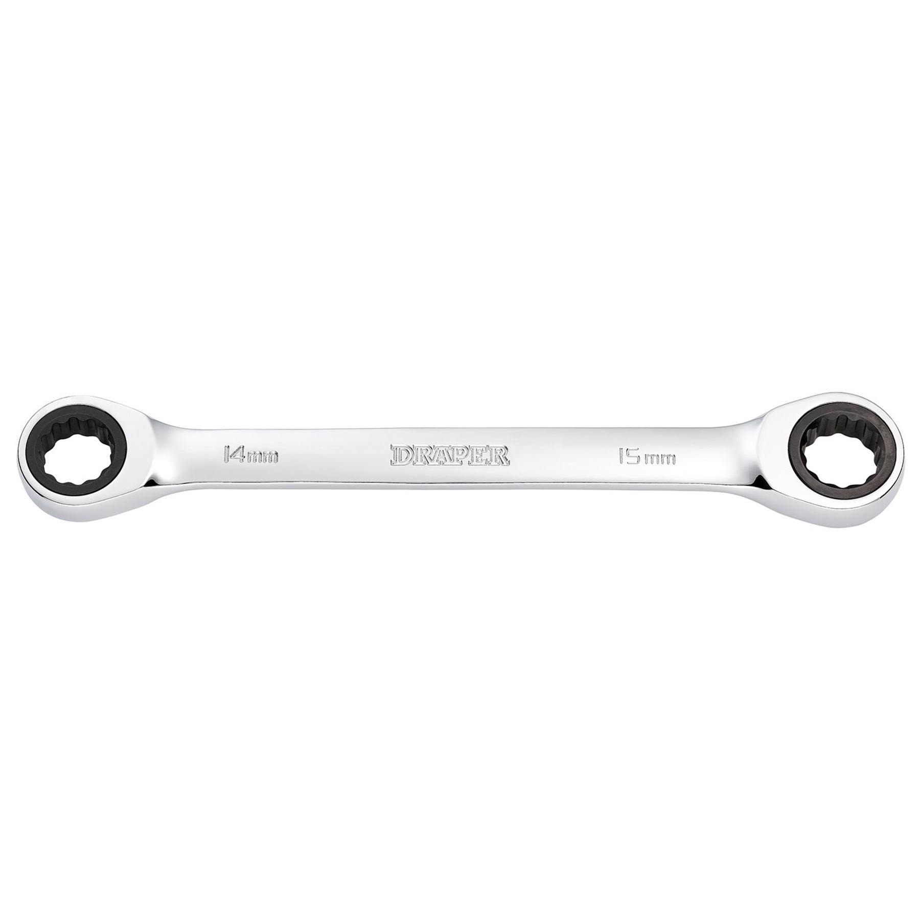 Draper 27738 HI-TORQ® Metric Double Ratchet Ring Spanner 14 x 15mm Draper