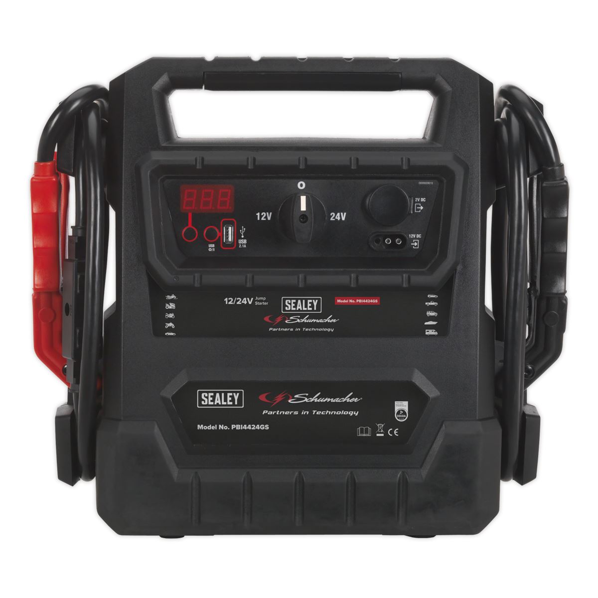 Sealey PBI4424GS RoadStart® Emergency Jump Starter 12/24V 4600 Peak Amps - DEKRA Approved Sealey