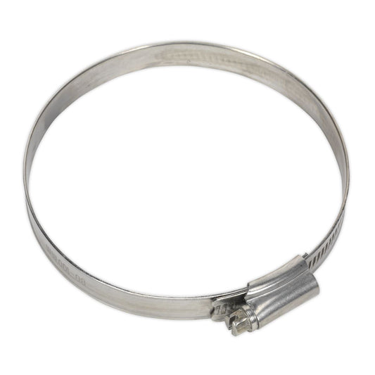 Sealey SHCSS4 Hose Clip Stainless Steel Ø80-100mm Pack of 5 Sealey