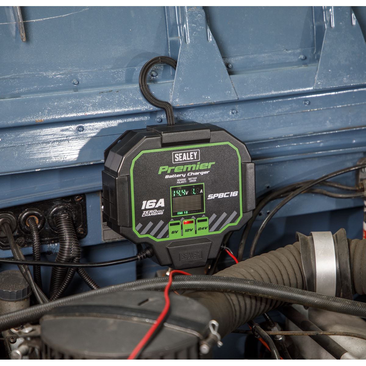 Sealey SPBC16 Battery Maintainer Charger 16A Fully Automatic Sealey