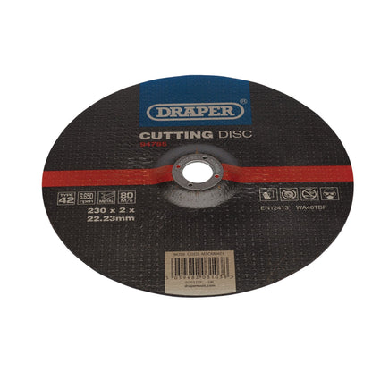 Draper 94785 DPC Metal Cutting Disc 230 x 2 x 22.23mm Draper