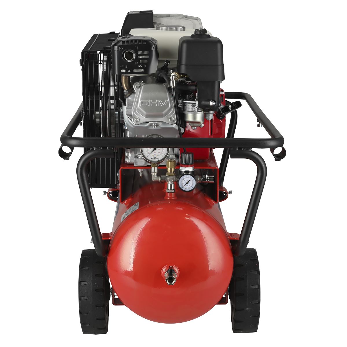 Sealey SA5055 Air Compressor 50L Belt Drive Petrol Engine 5.5hp Sealey
