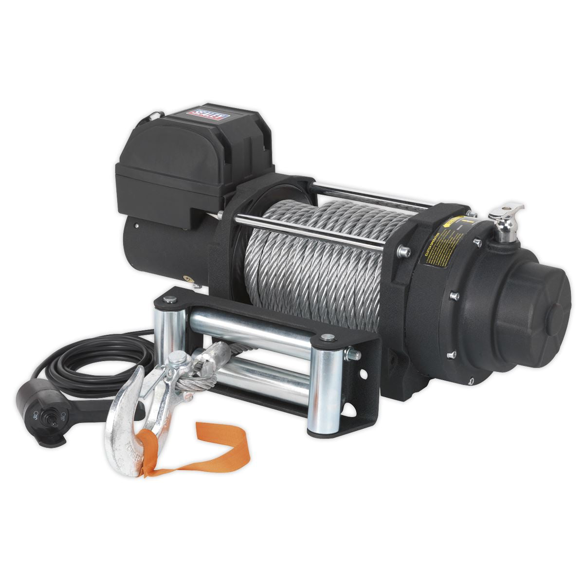 Sealey RW8180 Recovery Winch 8180kg(18000lb)Line Pull 12V Industrial Sealey