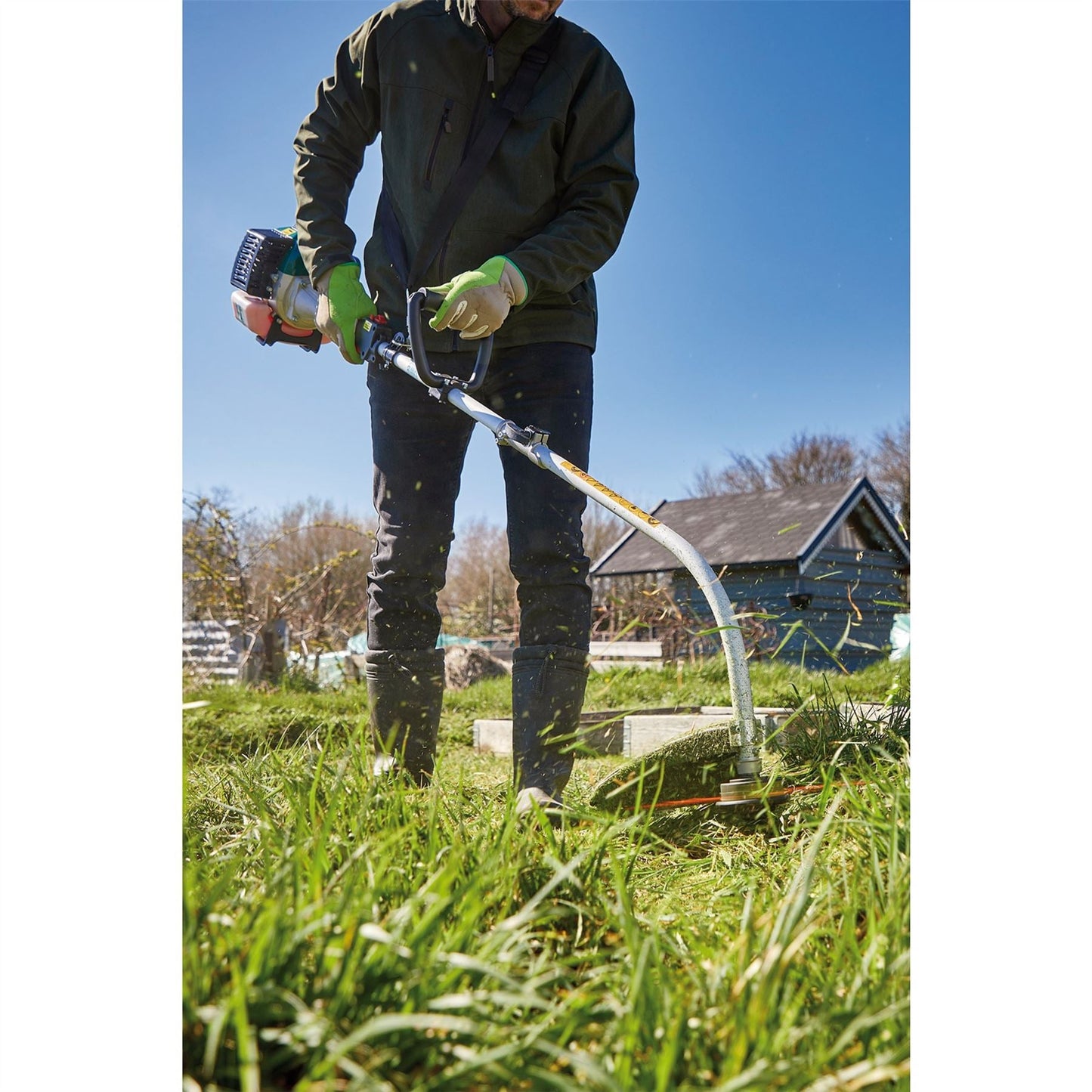 Draper 16056 2-in-1 Petrol Grass and Hedge Trimmer 33cc/2HP Draper