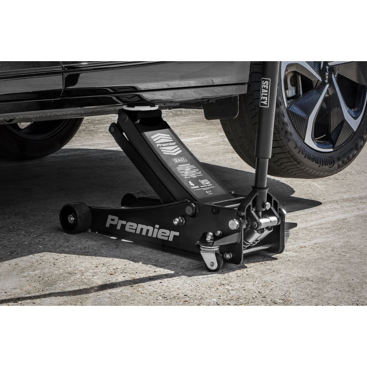 Sealey 4040AB Premier Low Profile Trolley Jack with Rocket Lift 4 Tonne - Black Sealey