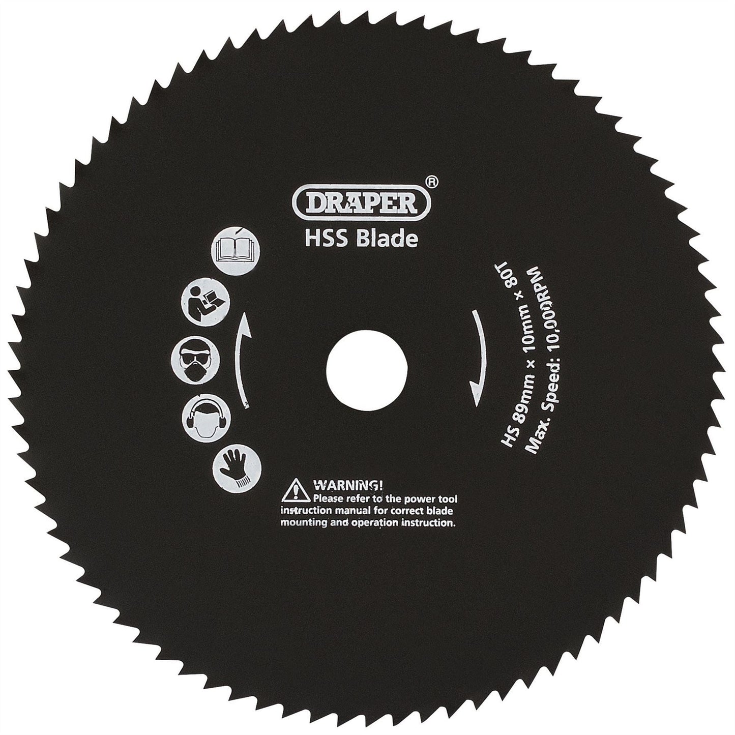 Draper 25914 89mm Metal Cut Blade for Storm Force® Mini Plunge Saw Draper