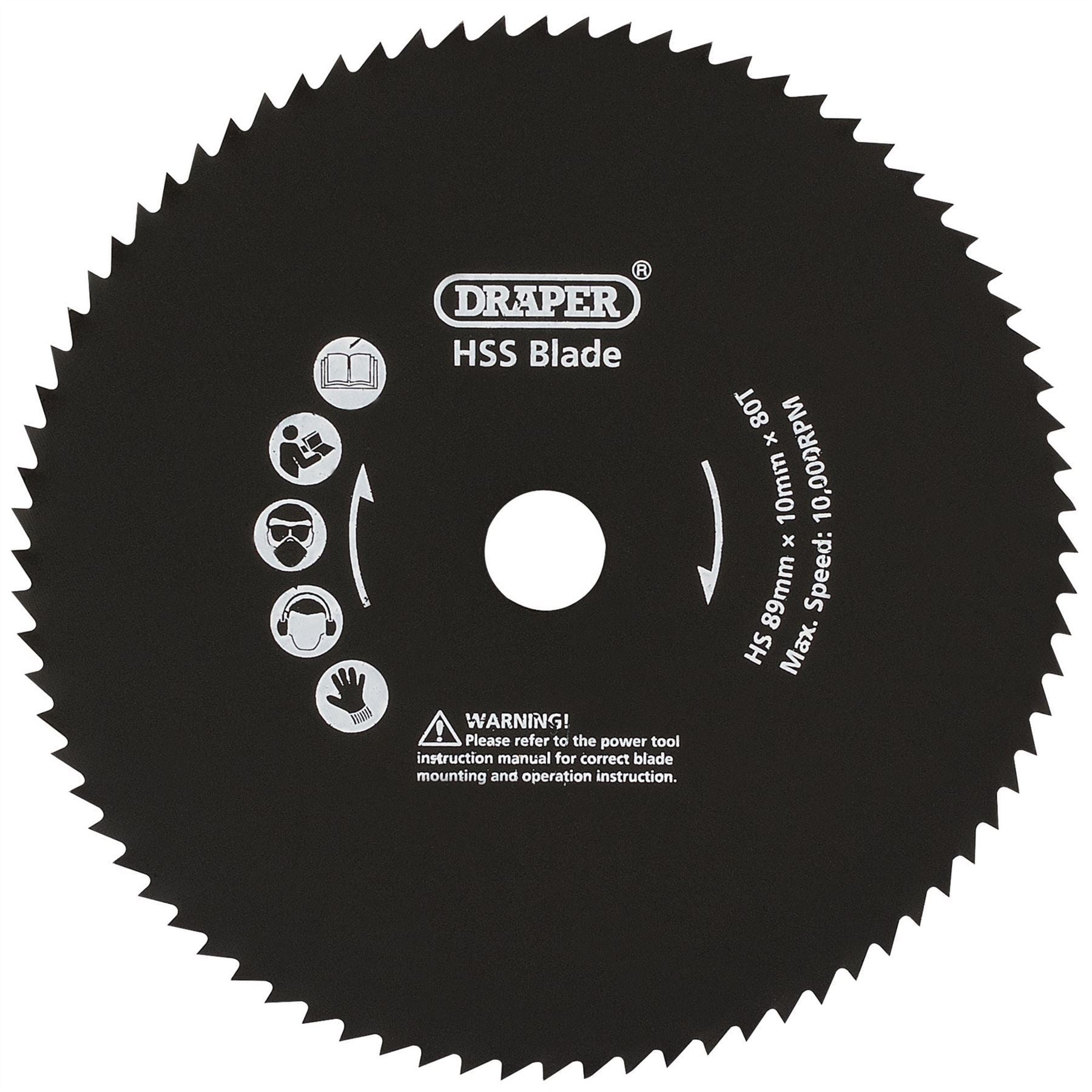 Draper 25914 89mm Metal Cut Blade for Storm Force® Mini Plunge Saw Draper