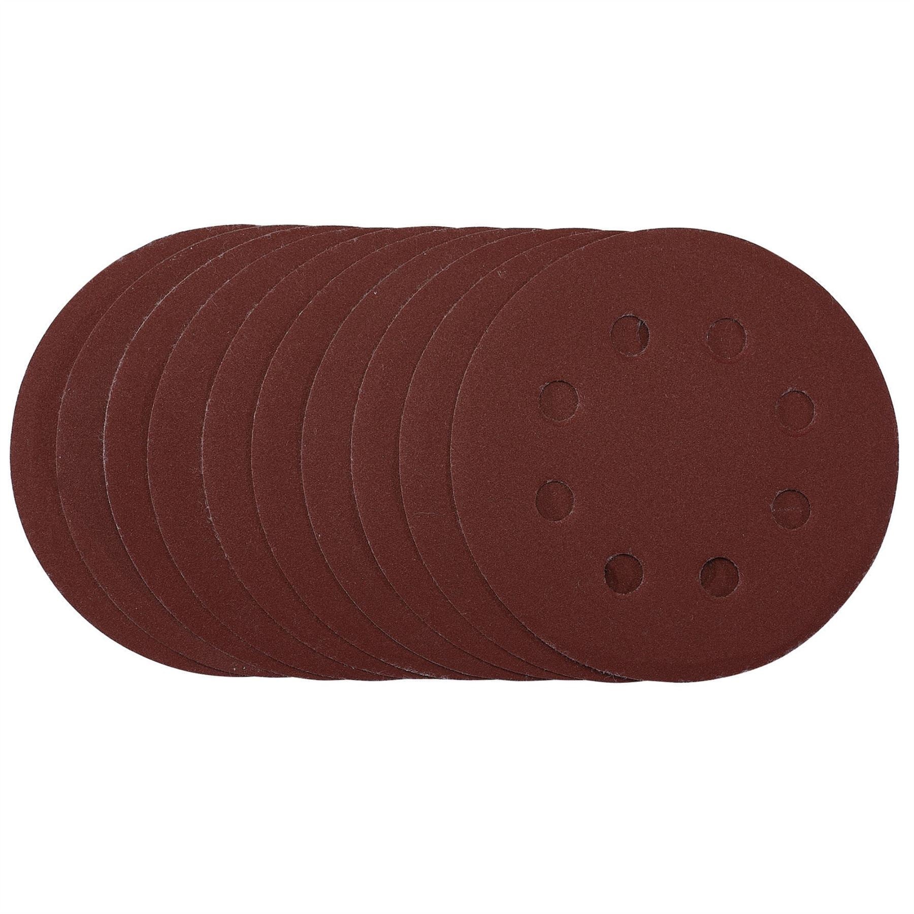 Draper 53501 Sanding Discs 115mm 240 Grit Hook & Loop Pack of 10 Draper