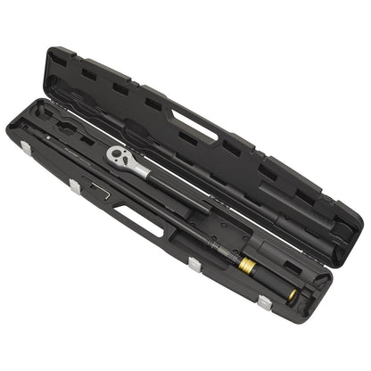 Sealey STW908B Premier Black Torque Wrench Micrometer 3/4"Sq Drive Calibrated 200-1000Nm